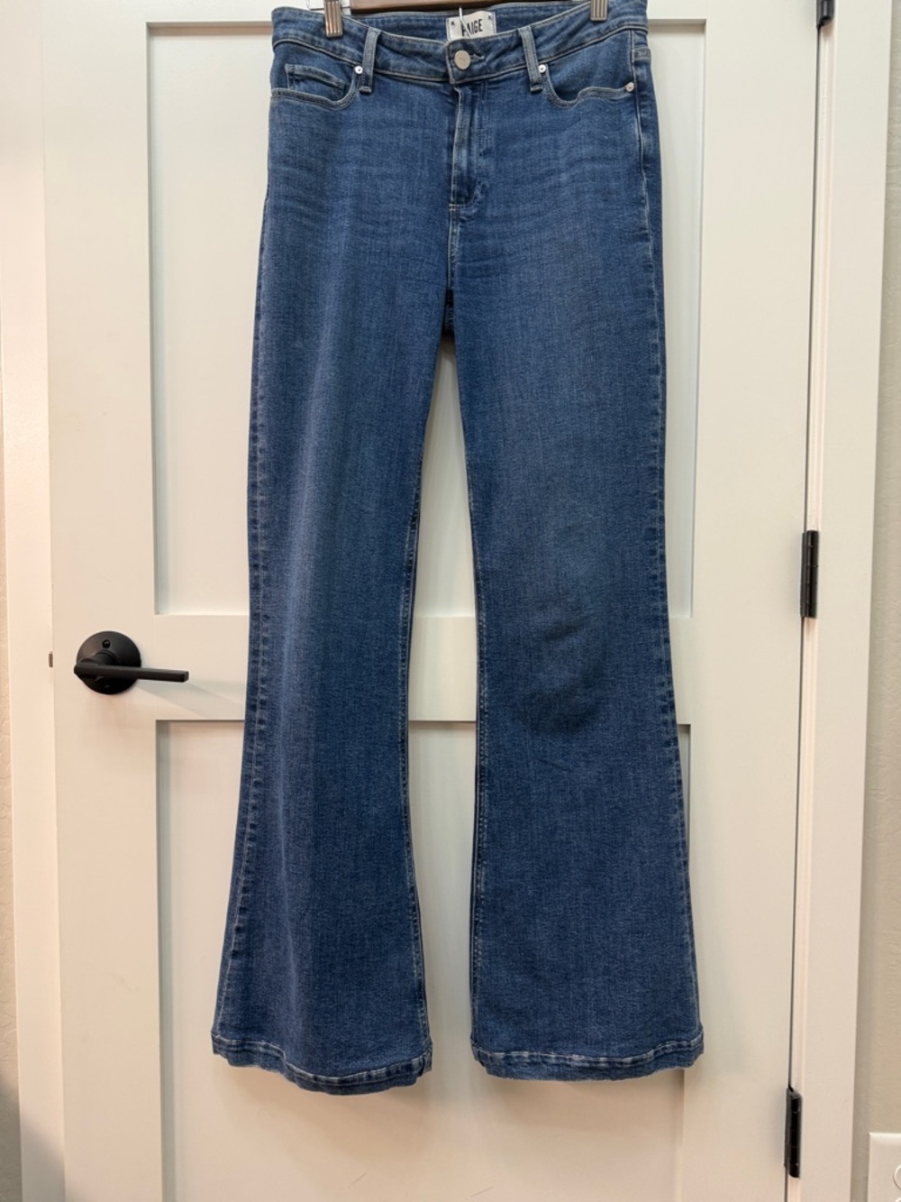 Paige Genevieve 29 Blue High-Rise Flare Jeans